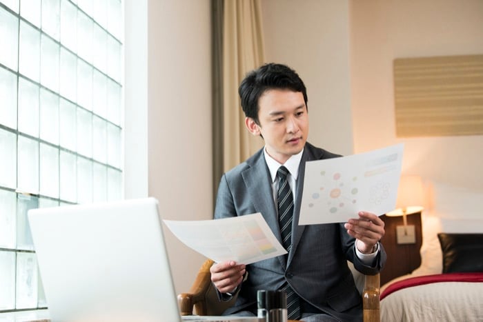 ホテルでのテレワーク
