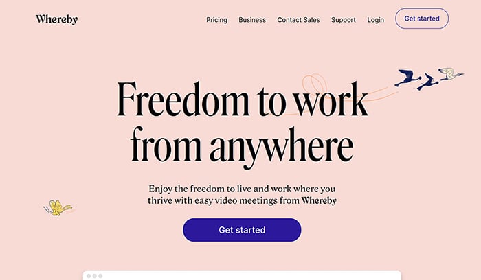 Whereby｜URLをクリックするだけで会議に参加可能